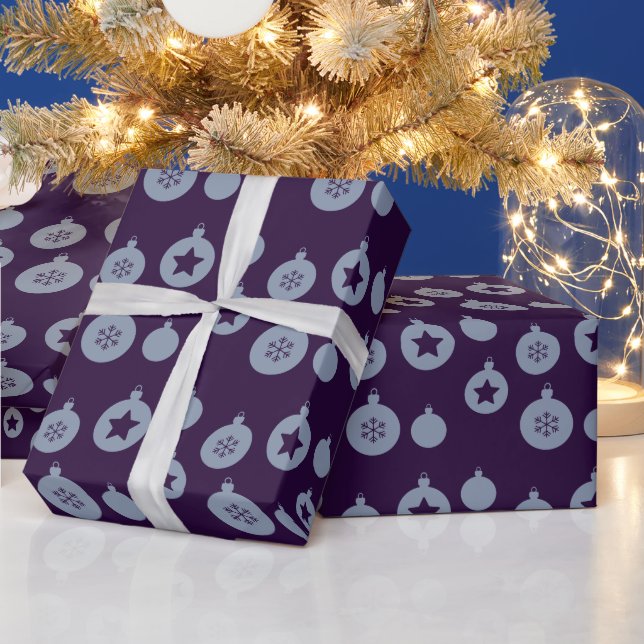 Papel De Regalo Adornos de Navidad (Vacaciones)