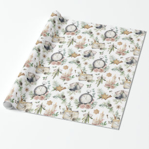 Papel De Regalo Adornos Decoraciones de Navidad Vintage
