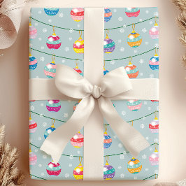 Papel De Regalo Adornos Navideños & Copos de Nieve