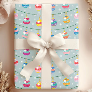 Papel De Regalo Adornos Navideños & Copos de Nieve