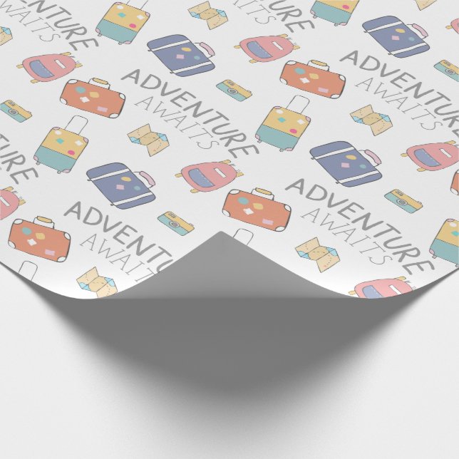 Papel De Regalo Adventure Awath Travel Wrapping Paper (Esquina)