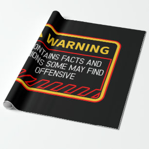 Papel De Regalo Advertencia Contiene Hechos Que Pueden Encontrar H