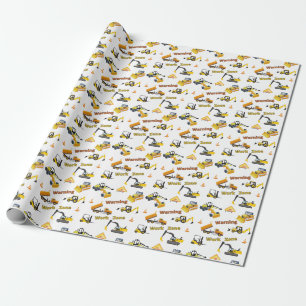 Papel De Regalo Advertencia de obra Zona de trabajo