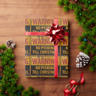 Papel De Regalo ADVERTENCIA: No hay preguntas hasta que los Navida