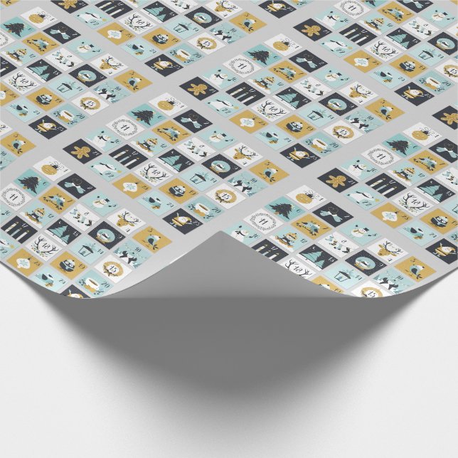 Papel De Regalo Advierto de Navidad (Esquina)
