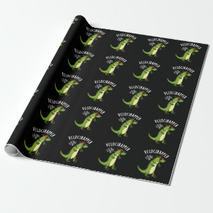 Papel De Regalo æ-rapper Funny Dinosaur Pun Dark