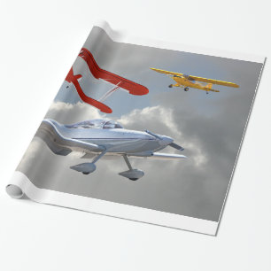 PAPEL DE REGALO AEROPLANOS