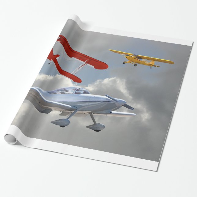 PAPEL DE REGALO AEROPLANOS (Desenrollado)