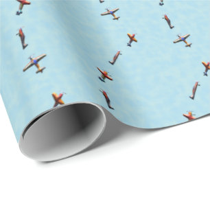Papel De Regalo aeroplanos del vuelo