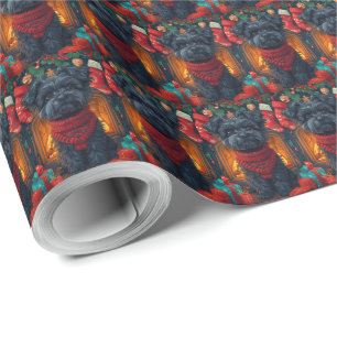 Papel De Regalo Affenpinscher Perro Con Regalos De Navidad Chimene
