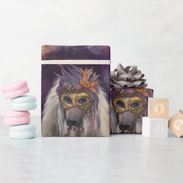 PAPEL DE REGALO AFGHAN HOUND (Baby Shower)