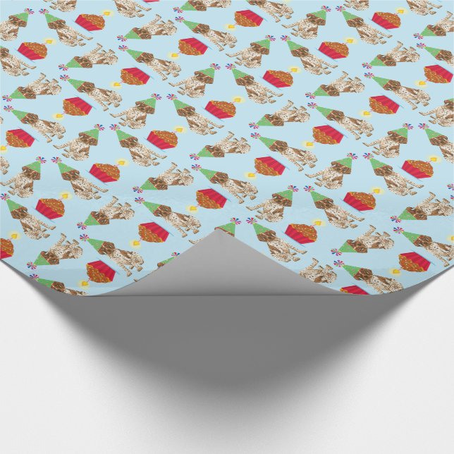 Papel De Regalo Afiche alemán de tarta de cumpleaños (Esquina)