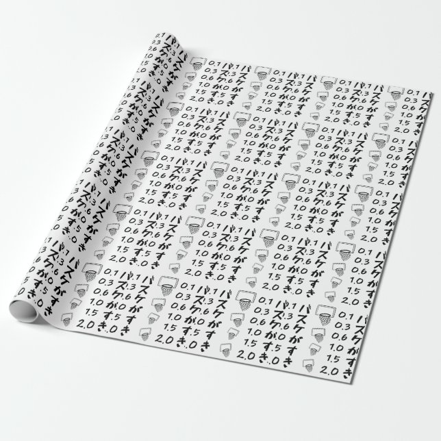 Papel De Regalo Aficionado del baloncesto (Desenrollado)