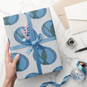 Papel De Regalo Aficionado Silueta de Pájaro