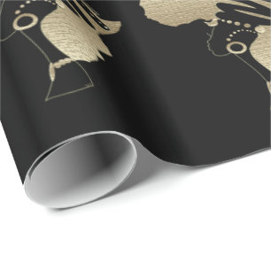 Papel De Regalo África en oro