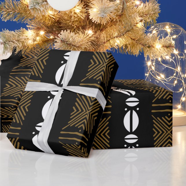 Papel De Regalo African Tribal Animal Print Wrapping Paper (Vacaciones)