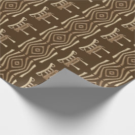 Papel De Regalo Africano geométrico étnico