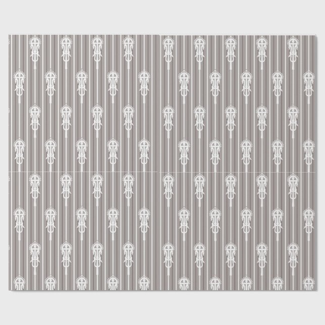 Papel De Regalo Afro Aygebam Lalibela Cross Pattern (Superficie plana)