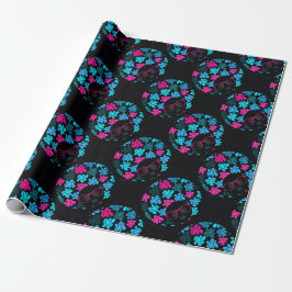 Papel De Regalo Afro Diva Turquesa y Rosa Caliente