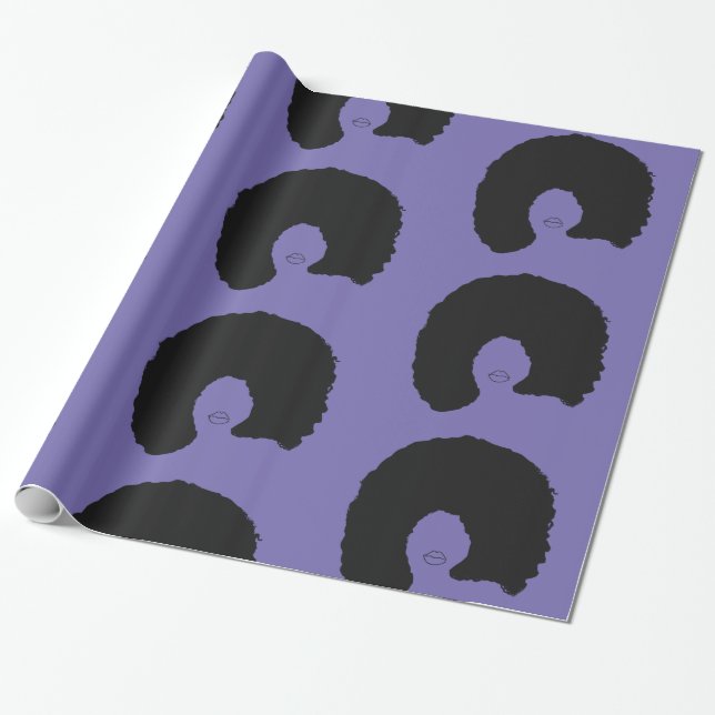 Papel De Regalo Afro Hair (Desenrollado)