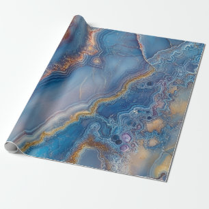 Papel De Regalo Agante de encaje azul