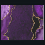 Papel De Regalo Agante Purpurina de imitación morado y dorado<br><div class="desc">Este elegante y glamoroso papel de envoltura es versátil y se puede usar para dar regalos o proyectos de arte y artesanía. Es ideal para cualquier ocasión, como cumpleaños, bodas, duchas de novias, duchas para bebés, aniversarios o regalos generales. El ágate de mármol púrpura se encuentra en un fondo violeta...</div>