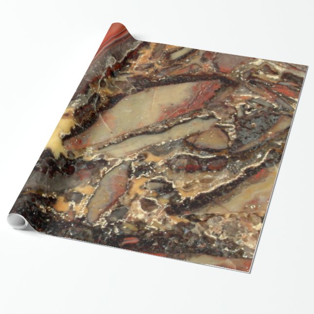 Papel De Regalo Agate Breccia (Desenrollado)