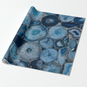 Papel De Regalo Agato azul