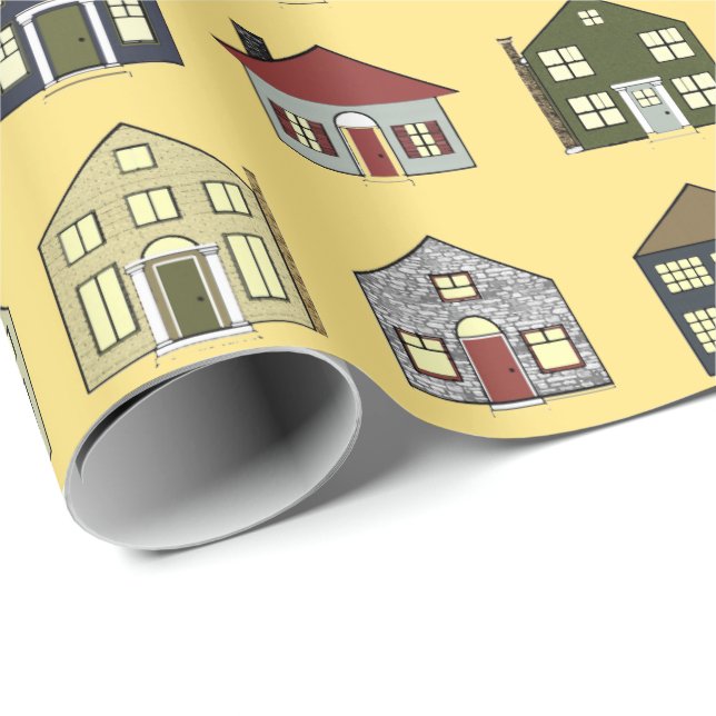Papel De Regalo Agente de bienes raíces (Esquina del rollo)