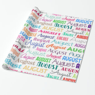 Papel De Regalo Agosto