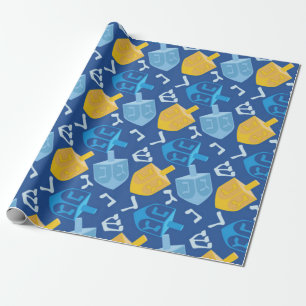 Papel De Regalo Agradable Dreidel Hanukkah