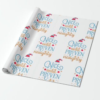 Papel De Regalo Agradable hasta que se demuestre travieso
