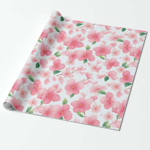 Papel De Regalo Agradables Flores De Sakura Para Regalos Especiale