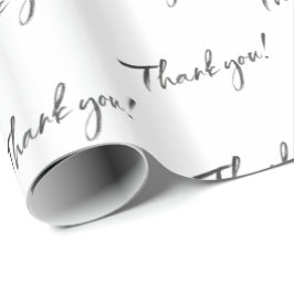 Papel De Regalo AGRADECIMIENTO MODERNO escritura de caligrafía con