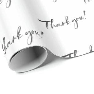 Papel De Regalo AGRADECIMIENTO MODERNO escritura de caligrafía con