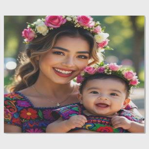 Papel De Regalo Agregar Hermosa Foto de Bebé Personalizar