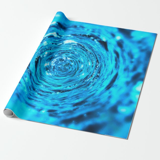 Papel De Regalo Agua acuática líquido del túnel (Desenrollado)