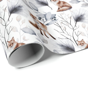 Papel De Regalo Agua Botánica de Winter Fox