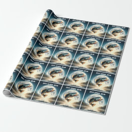 Papel De Regalo Agua de la Luna y Salto de Bass