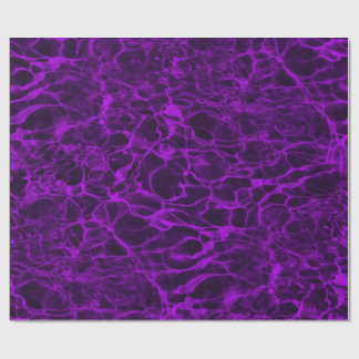 Papel De Regalo Agua llameante de color púrpura neón brillante