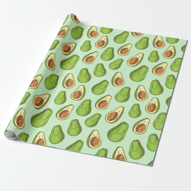 Papel De Regalo Aguacate (Desenrollado)