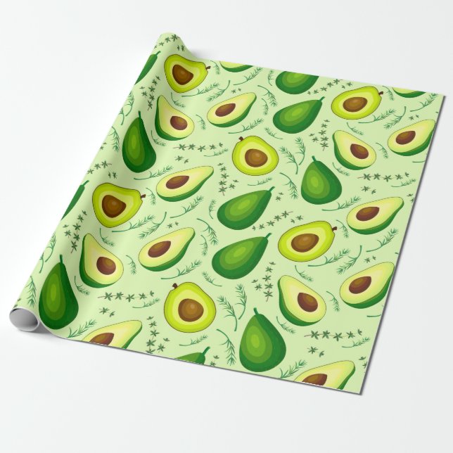 Papel De Regalo Aguacate (Desenrollado)