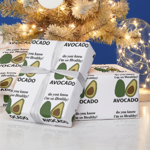 Papel De Regalo Aguacate ¿Sabes que soy tan saludable Aguacate 