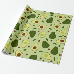 Papel De Regalo Aguacates y hojas