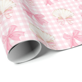Papel De Regalo Aguas precoces en Pink Gingham