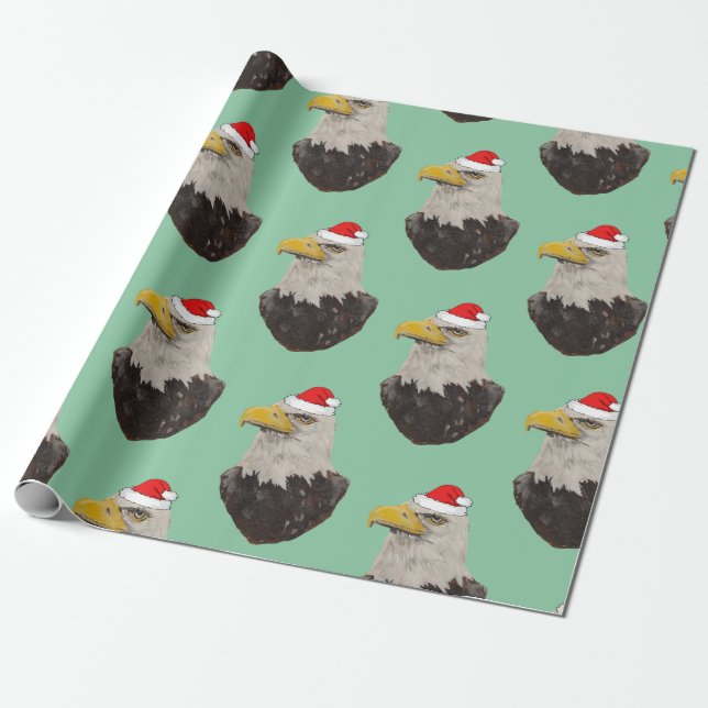 Papel De Regalo Águila calva con un Sombrero (Desenrollado)