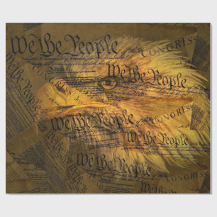 Papel De Regalo Águila calva estadounidense constitucional