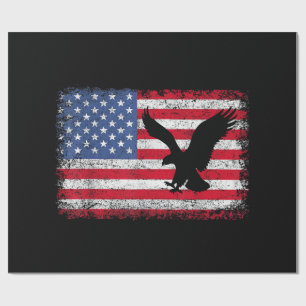 Papel De Regalo Águila de la bandera americana EE. UU.