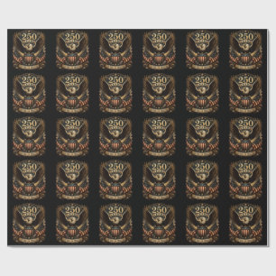 Papel De Regalo Águila patriótica americana 1776 2026 250º 4 de ju