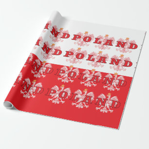 Papel De Regalo Águilas rojas de Polonia